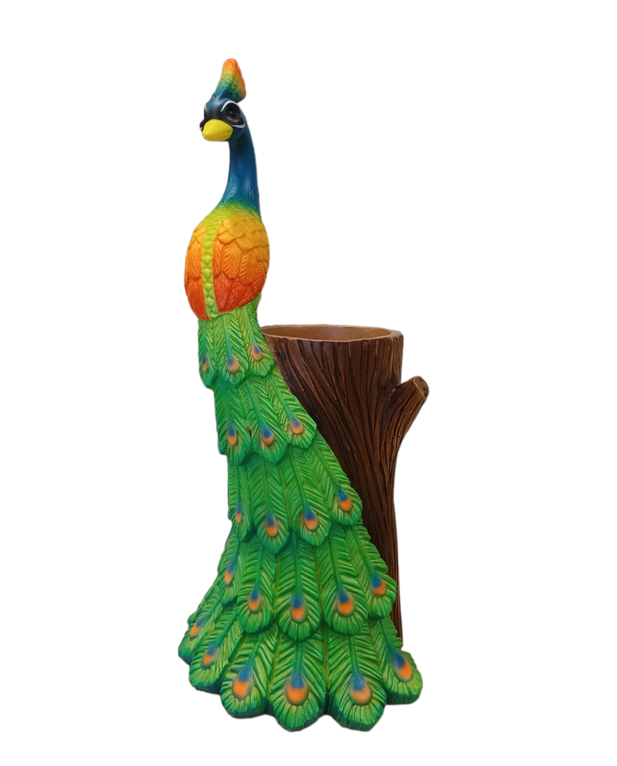 Ref: Pavo Real en tronco Colección 0959 - Disponibilidad: Rojo