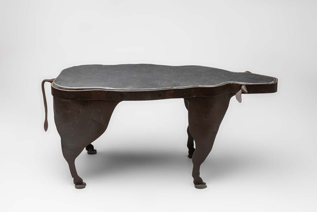 VACA METAL CON PIZARRA Colección 0178